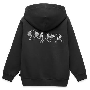 Eishockey Geschenk Eishockeyteam Wintersport - Kinder Premium Organic Zip Hoodie - Schwarz - Hinten - AI Model Kid Male (0cm)
