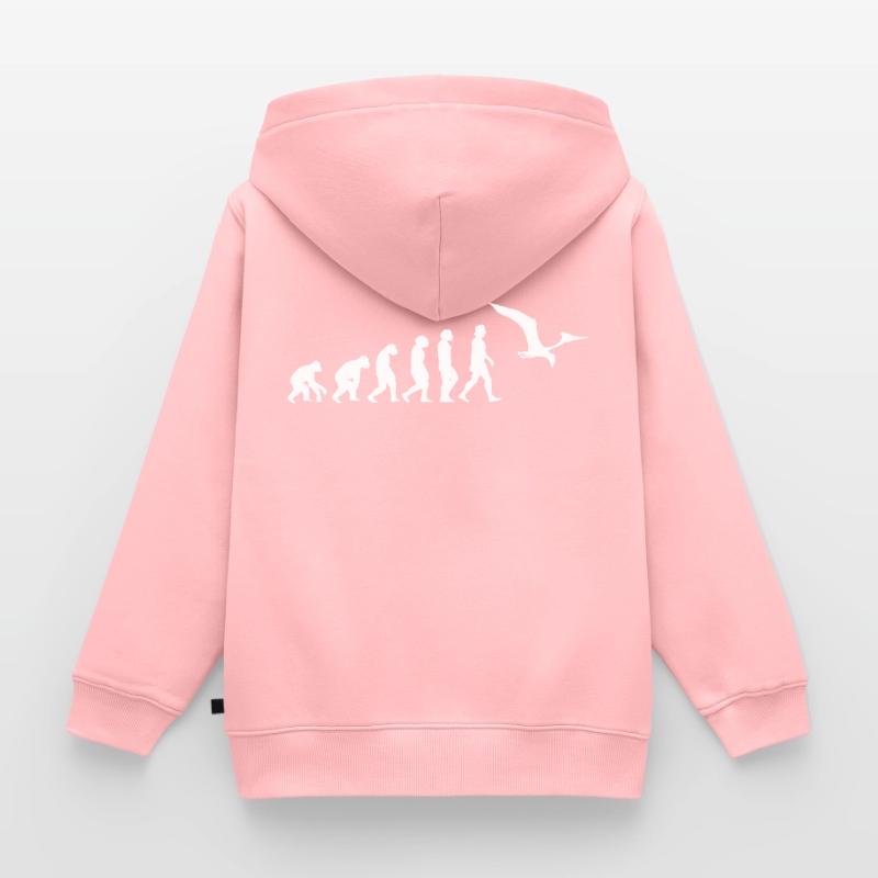 pterosaurs, Pteranodon evolution, dinosaurs, animals Kids Premium Organic Zip-up Hoodie