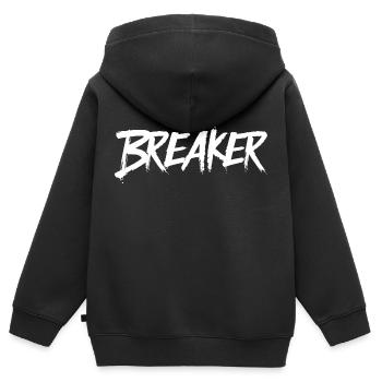 Breaker - Sweat Premium à capuche zippé enfant bio - noir - Dos - AI Model Kid Male (0cm)