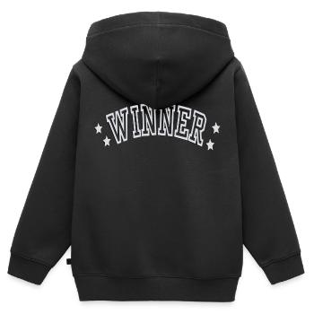 Gagnant - Sweat Premium à capuche zippé enfant bio - noir - Dos - AI Model Kid Male (0cm)