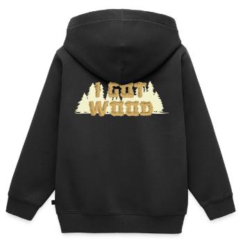 Shaun du film Dead Ed I Got Wood - Sweat Premium à capuche zippé enfant bio - noir - Dos - AI Model Kid Male (0cm)