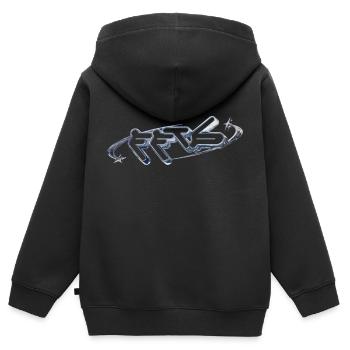 Fortune Favors the Bold Logo - Kids Premium Organic Zip-up Hoodie - black - Back - AI Model Kid Male (0cm)