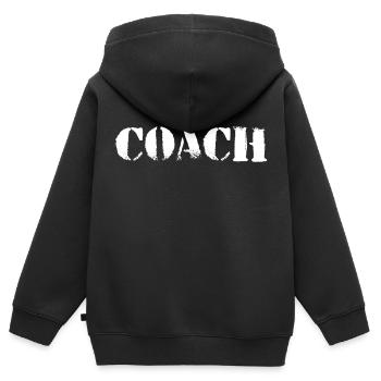 COACH - Sweat Premium à capuche zippé enfant bio - noir - Dos - AI Model Kid Male (0cm)