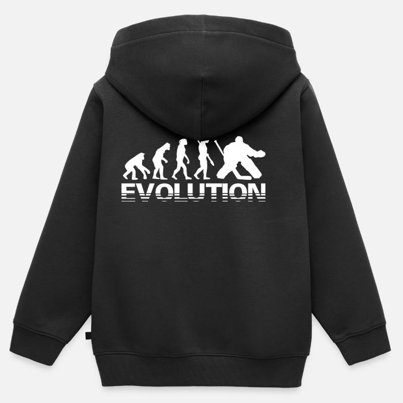 Gardien de but Evolution Hockey Gift - Sweat Premium à capuche zippé enfant bio - noir