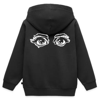 Auge Augen Augenarzt - Kinder Premium Organic Zip Hoodie - Schwarz - Hinten - AI Model Kid Male (0cm)