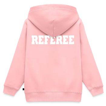 Referee - Kids Premium Organic Zip-up Hoodie - rose - Back - AI Model Kid Female (0cm)