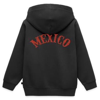 Mexiko - Kinder Premium Organic Zip Hoodie - Schwarz - Hinten - AI Model Kid Male (0cm)