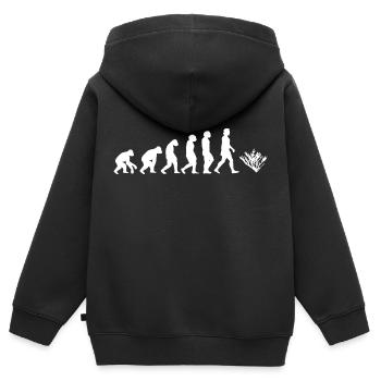 Coral marine animal evolution of humans animals - Kids Premium Organic Zip-up Hoodie - black - Back - AI Model Kid Male (0cm)