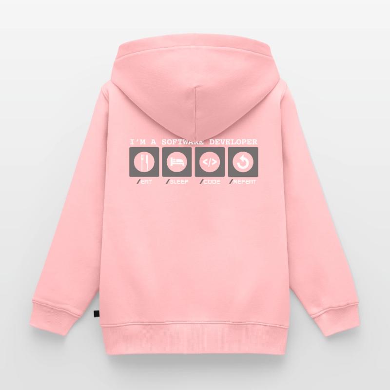 I'm a Software Developer - Softwareentwicklerin Kinder Premium Organic Zip Hoodie