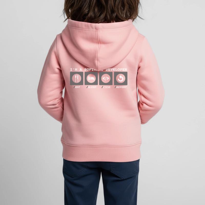 I'm a Software Developer - Softwareentwicklerin Kinder Premium Organic Zip Hoodie