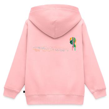 Autistic spectrum. - Kids Premium Organic Zip-up Hoodie - rose - Back - AI Model Kid Female (0cm)