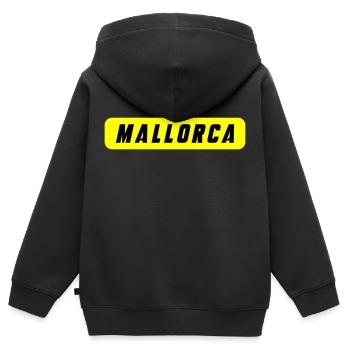 Majorque - Sweat Premium à capuche zippé enfant bio - noir - Dos - AI Model Kid Male (0cm)