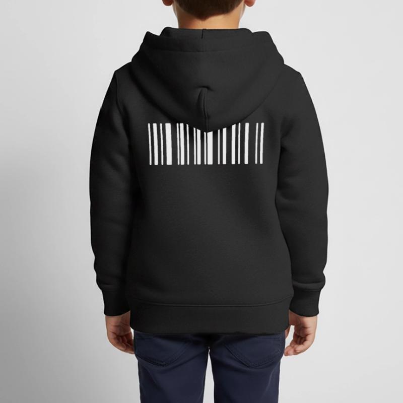 Barcode Kinder Premium Organic Zip Hoodie