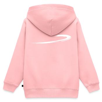 geschwungener Schweif | Vector-Graphic - Kinder Premium Organic Zip Hoodie - Rosa - Hinten - AI Model Kid Female (0cm)