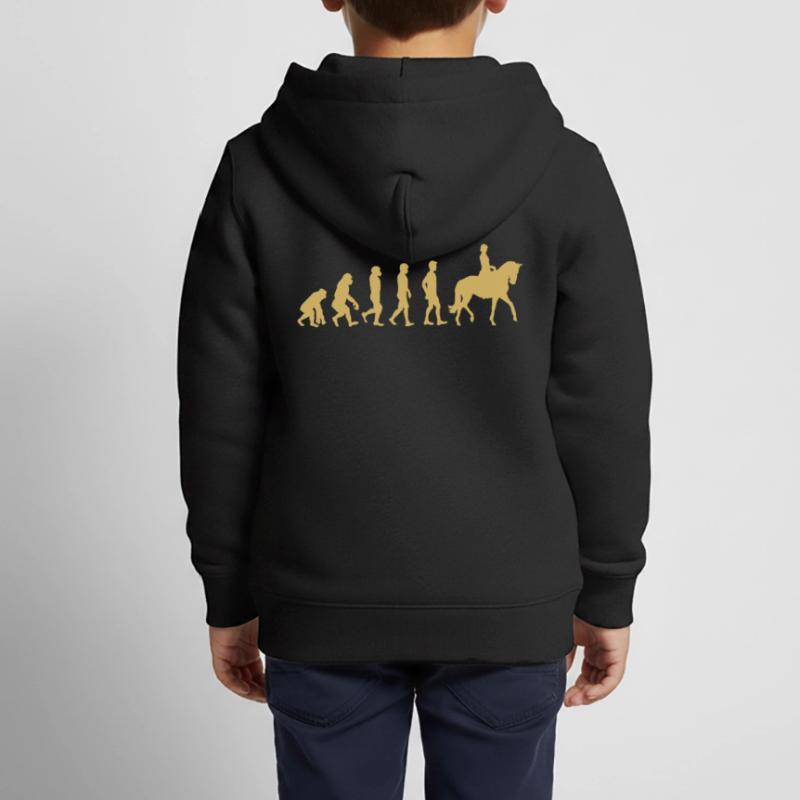 Évolution de l’équitation Sweat Premium à capuche zippé enfant bio