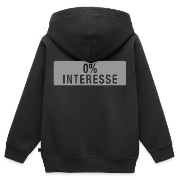 0 % d’intérêt - Sweat Premium à capuche zippé enfant bio - noir - Dos - AI Model Kid Male (0cm)