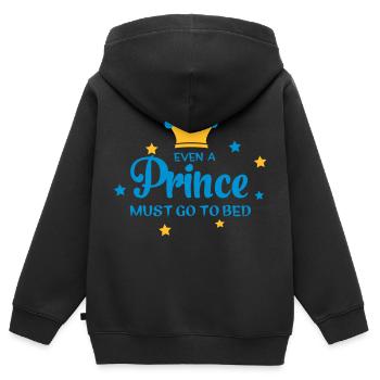schlafen - Kinder Premium Organic Zip Hoodie - Schwarz - Hinten - AI Model Kid Male (0cm)