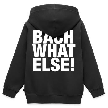 Johann Sebastian Bach T-Shirt lustiger Spruch - Kinder Premium Organic Zip Hoodie - Schwarz - Hinten - AI Model Kid Male (0cm)