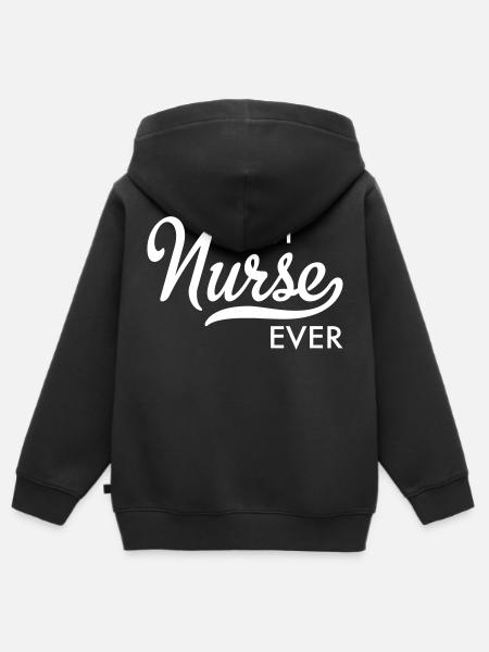 Krankenschwester - Kinder Premium Organic Zip Hoodie - Schwarz