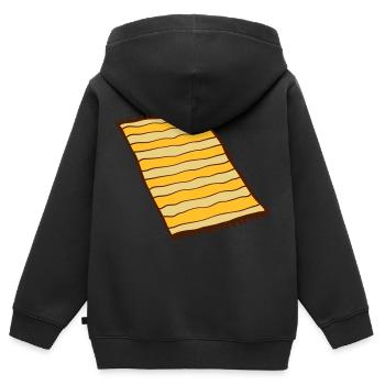 Cool Teppich Design - Kinder Premium Organic Zip Hoodie - Schwarz - Hinten - AI Model Kid Male (0cm)