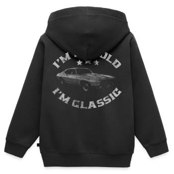 I 'm Not Old I'm Classic funny classic car - Kinder Premium Organic Zip Hoodie - Schwarz - Hinten - AI Model Kid Male (0cm)