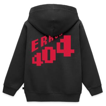 Netzwerk verloren Error 404 - Kinder Premium Organic Zip Hoodie - Schwarz - Hinten - AI Model Kid Male (0cm)