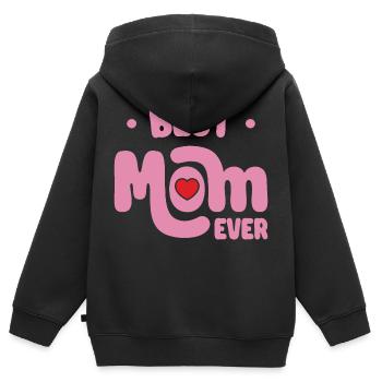 Beste Mutter aller Zeiten - Kinder Premium Organic Zip Hoodie - Schwarz - Hinten - AI Model Kid Male (0cm)