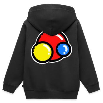 Colorful balls | - Kids Premium Organic Zip-up Hoodie - black - Back - AI Model Kid Male (0cm)