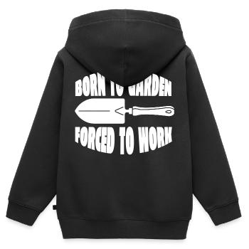 Gärtner Hobbygärtner Garten Geschenk Obstgarten - Kinder Premium Organic Zip Hoodie - Schwarz - Hinten - AI Model Kid Male (0cm)