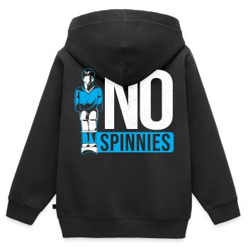 No Spinnies Table Soccer Player Foosball - Kinder Premium Organic Zip Hoodie - Schwarz - Hinten - AI Model Kid Male (0cm)