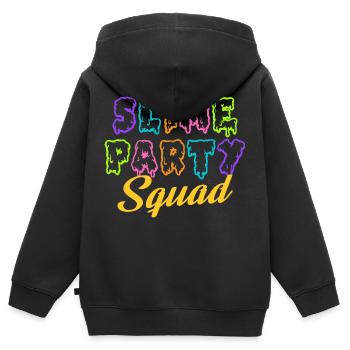 Slime Party Squad - Birthday Slime Lover Party - Kinder Premium Organic Zip Hoodie - Schwarz - Hinten - AI Model Kid Male (0cm)