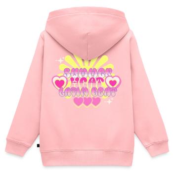 Mexican Spanish Latina Latino Summer Vacation - Kinder Premium Organic Zip Hoodie - Rosa - Hinten - AI Model Kid Female (0cm)