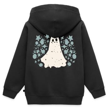 Heiliger Geist - Kinder Premium Organic Zip Hoodie - Schwarz - Hinten - AI Model Kid Male (0cm)