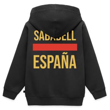 Sabadell Cooking Apron - Kids Premium Organic Zip-up Hoodie - black - Back - AI Model Kid Male (0cm)