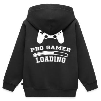 Chargement Pro Gamer - Sweat Premium à capuche zippé enfant bio - noir - Dos - AI Model Kid Male (0cm)