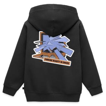 MIRROR FINDING BEAUTY IN CHAOS - Kids Premium Organic Zip-up Hoodie - black - Back - AI Model Kid Male (0cm)