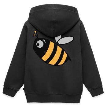 Hummel - Kinder Premium Organic Zip Hoodie - Schwarz - Hinten - AI Model Kid Male (0cm)