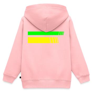 2 Stripes - Kinder Premium Organic Zip Hoodie - Rosa - Hinten - AI Model Kid Female (0cm)