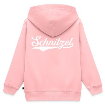 Schnitzel - Kinder Premium Organic Zip Hoodie - Rosa - Hinten - AI Model Kid Female (0cm)