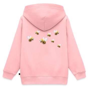 Hobby beekeeper and bee colony Beekeeper loves honey bee - Kids Premium Organic Zip-up Hoodie - rose - Back - AI Model Kid Female (0cm)