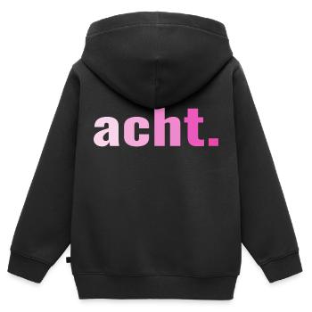 8. Geburtstag Acht 8 Jahre Geschenk - Kinder Premium Organic Zip Hoodie - Schwarz - Hinten - AI Model Kid Male (0cm)