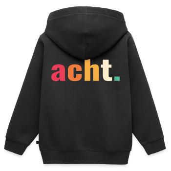 8. Geburtstag Acht 8 Jahre Kinder Kind - Kinder Premium Organic Zip Hoodie - Schwarz - Hinten - AI Model Kid Male (0cm)