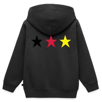 German Trible - Kinder Premium Organic Zip Hoodie - Schwarz - Hinten - AI Model Kid Male (0cm)
