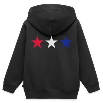 Niederlande - Holland - Kinder Premium Organic Zip Hoodie - Schwarz - Hinten - AI Model Kid Male (0cm)