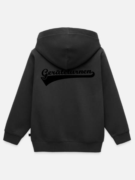 Geräteturnen - Kinder Premium Organic Zip Hoodie - Schwarz