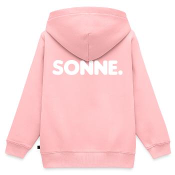 Sonne. (Laterne, Laterne. Sonne, Mond und Sterne) - Kinder Premium Organic Zip Hoodie - Rosa - Hinten - AI Model Kid Female (0cm)