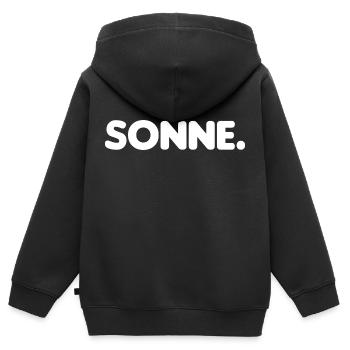 Sonne. (Laterne, Laterne. Sonne, Mond und Sterne) - Kinder Premium Organic Zip Hoodie - Schwarz - Hinten - AI Model Kid Male (0cm)