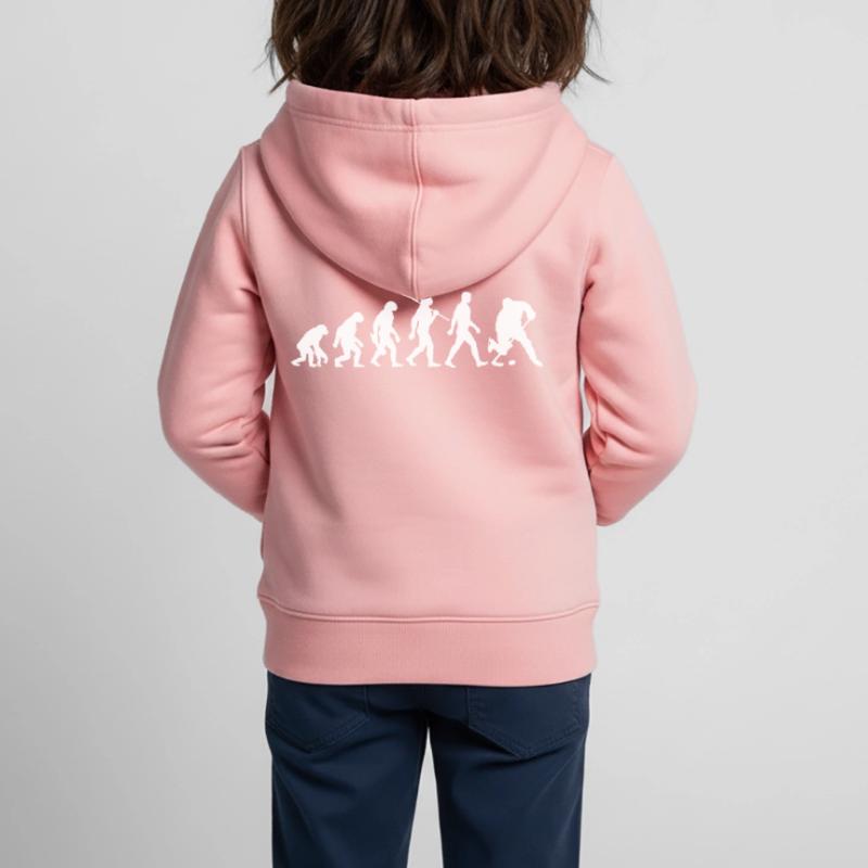 Evolution - Eishockey - Puck - Wintersport Kinder Premium Organic Zip Hoodie