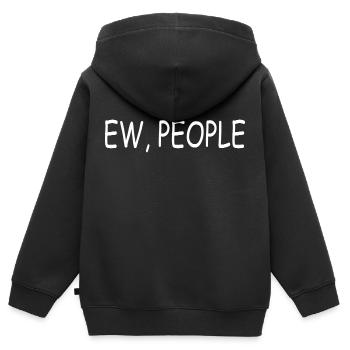 ew people - Kinder Premium Organic Zip Hoodie - Schwarz - Hinten - AI Model Kid Male (0cm)
