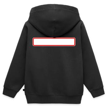 City panel, virgin - Kids Premium Organic Zip-up Hoodie - black - Back - AI Model Kid Male (0cm)